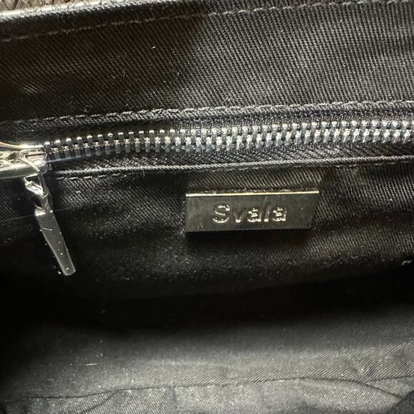 Svala The Tashi Crossbody in Black Embossed Faux Snakeskin - Picture 6 of 7